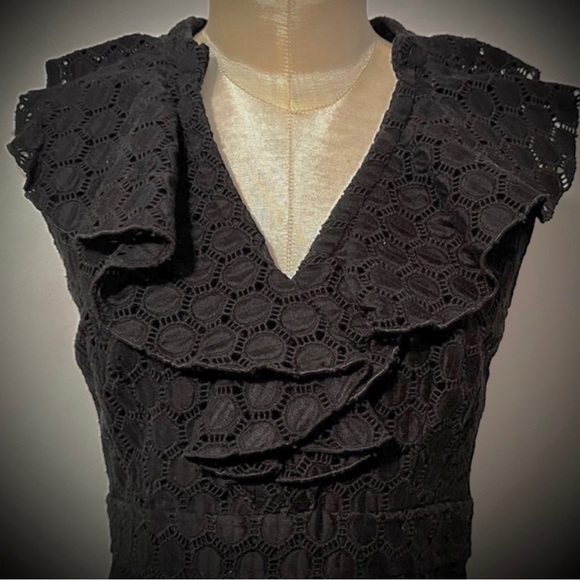 FINAL PRICE DROP Eyelet Flutter-front Dress - Picture 6 of 8